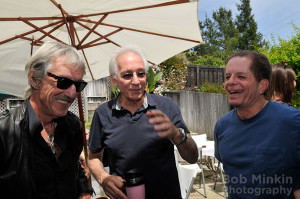 Friends in low places:  Sam Cutler (former tour manager, G.D.) and Jerry Pompili (former ringmaster, Bill Graham Presents), Me.